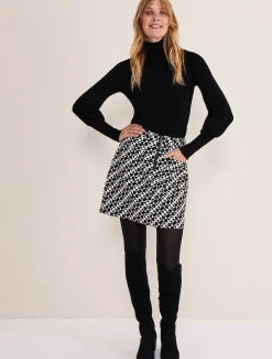 Bregitta Geo Mini Jacquard Skirt