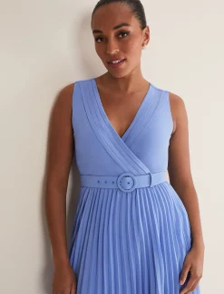 Brianna Pleated Midaxi Dress