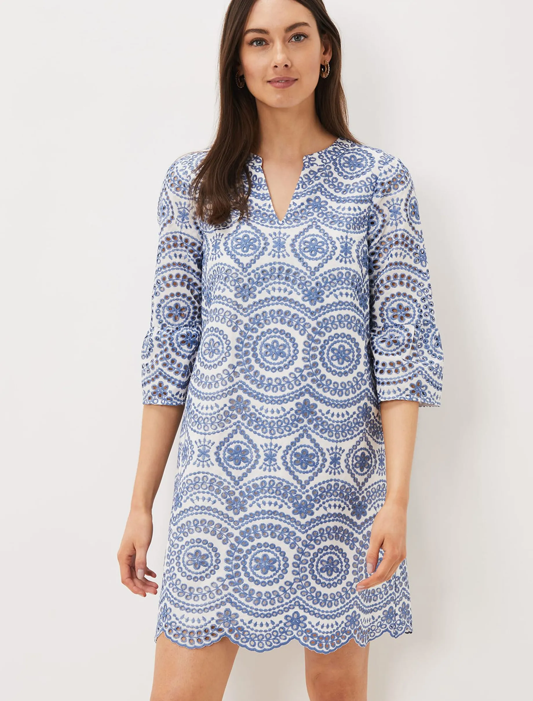 Brianne Broderie Shift Dress