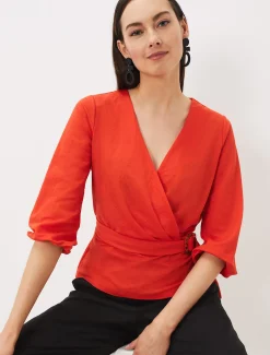 Brigitte Wrap Buckle Top