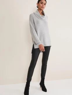 Bronte Cowl Neck Sequin Jumper