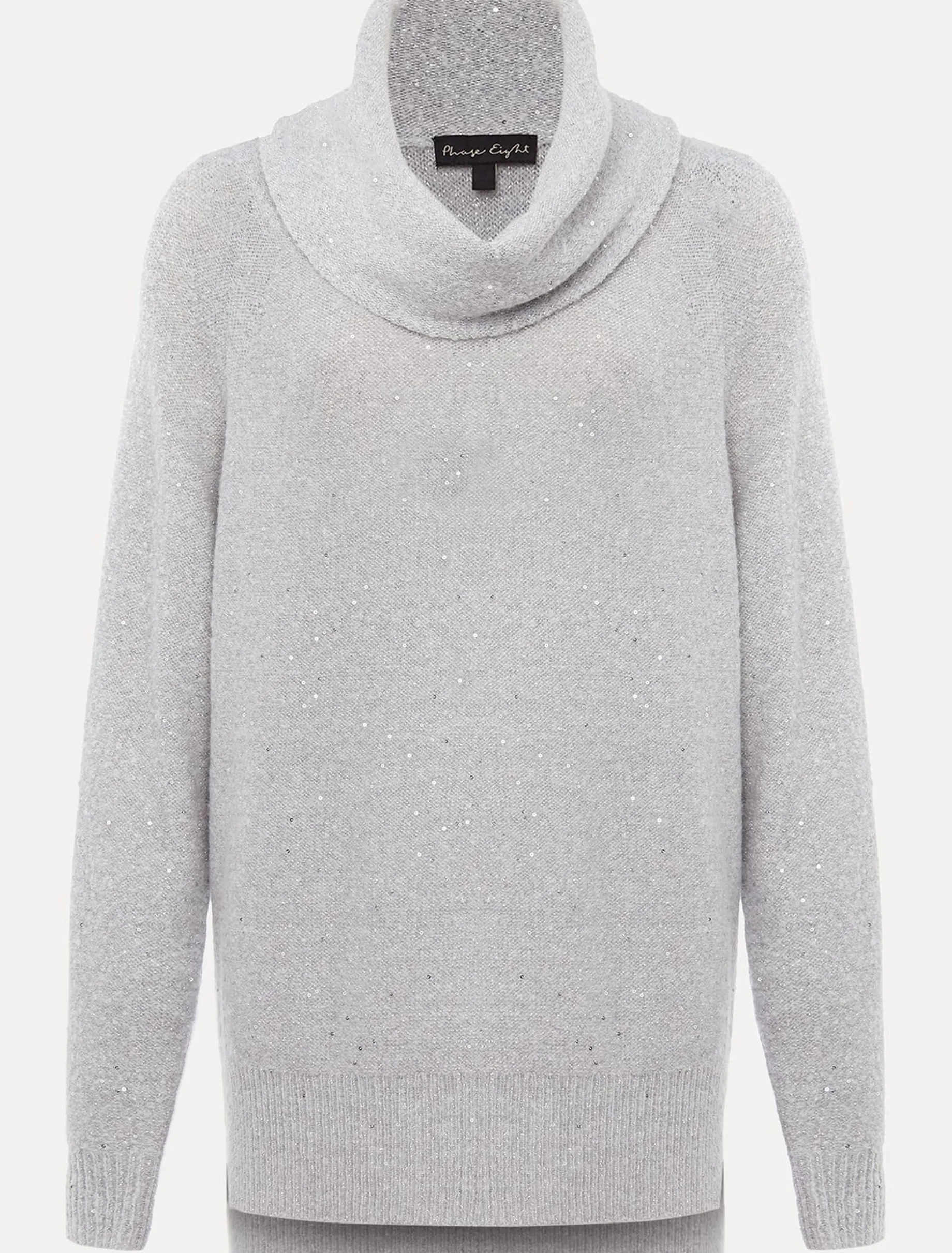 Bronte Cowl Neck Sequin Jumper