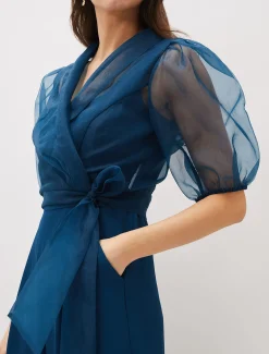 Brontie Puff Sleeve Wide Leg Jumpsuit