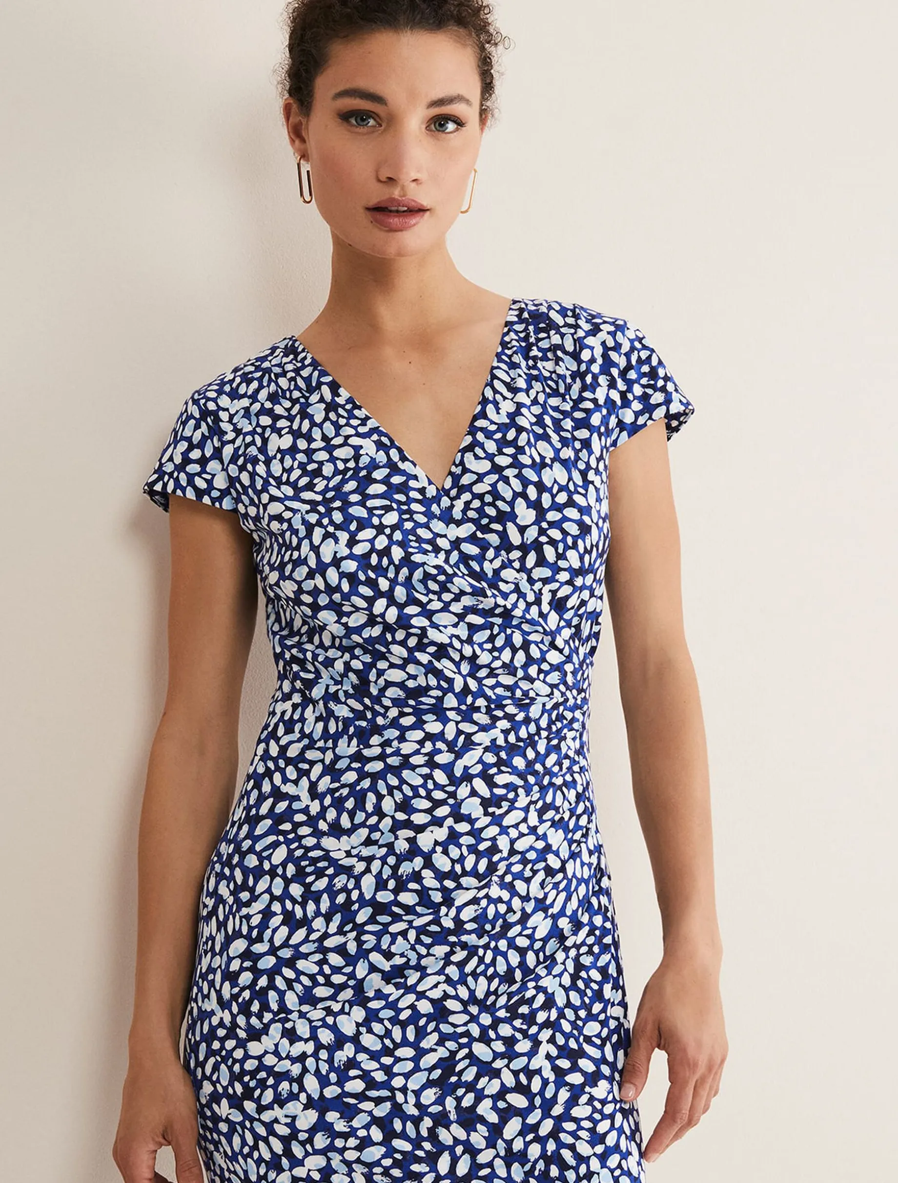 Brooke Printed Wrap Dress