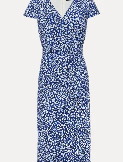 Brooke Printed Wrap Dress