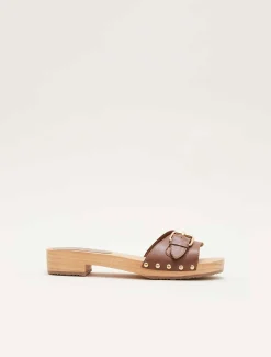Buckle Front Clog Sandal
