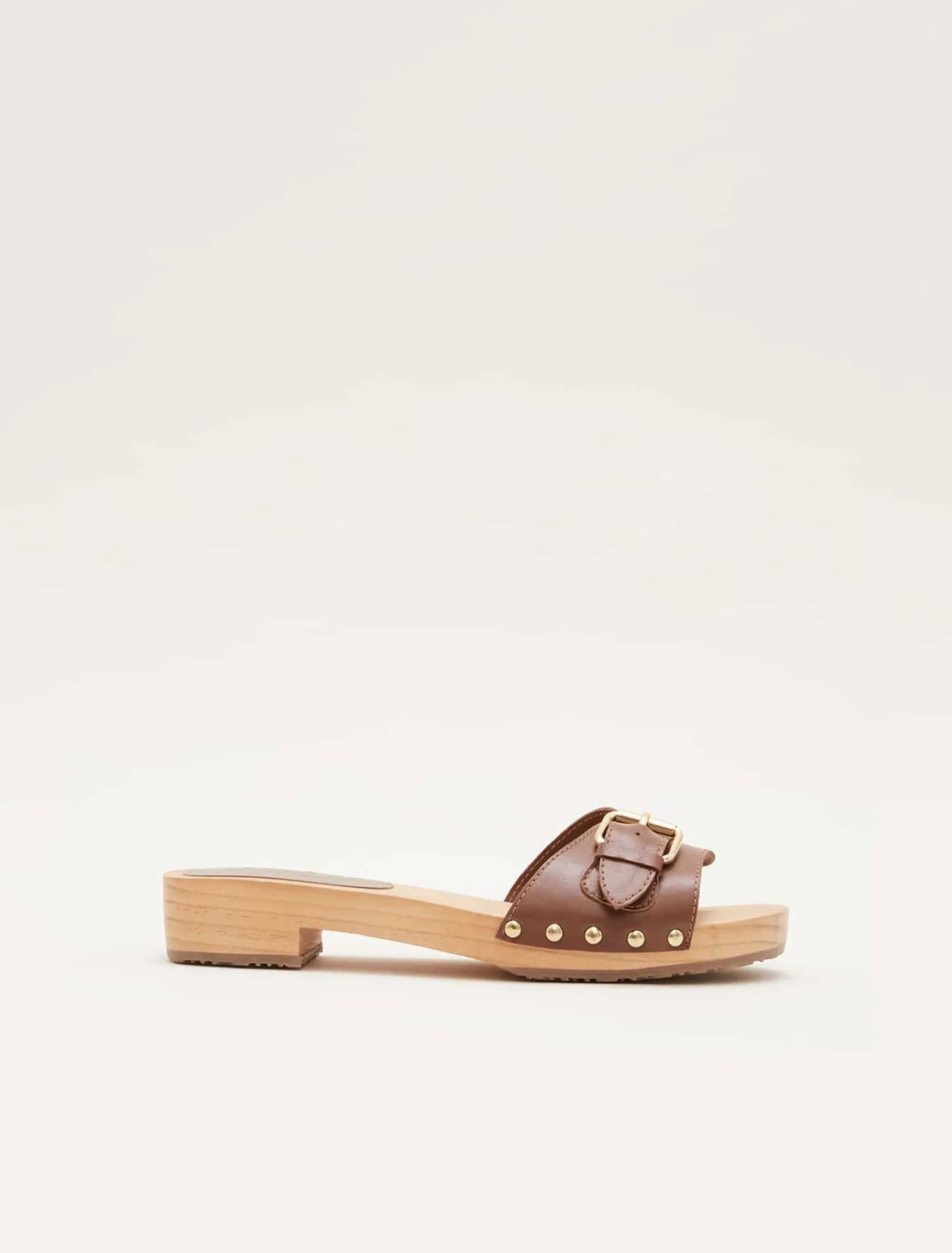 Buckle Front Clog Sandal