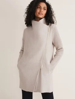 Byanca Zip Knit Coat