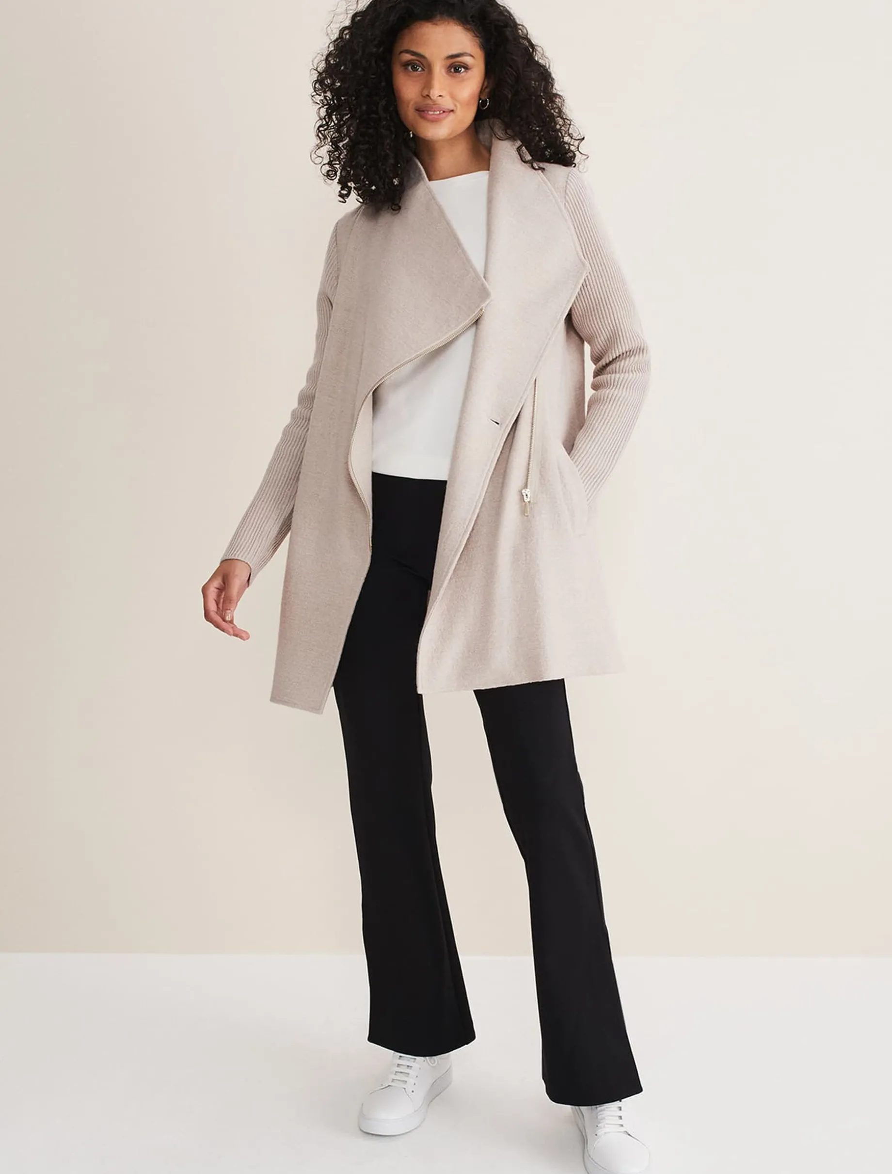 Byanca Zip Knit Coat