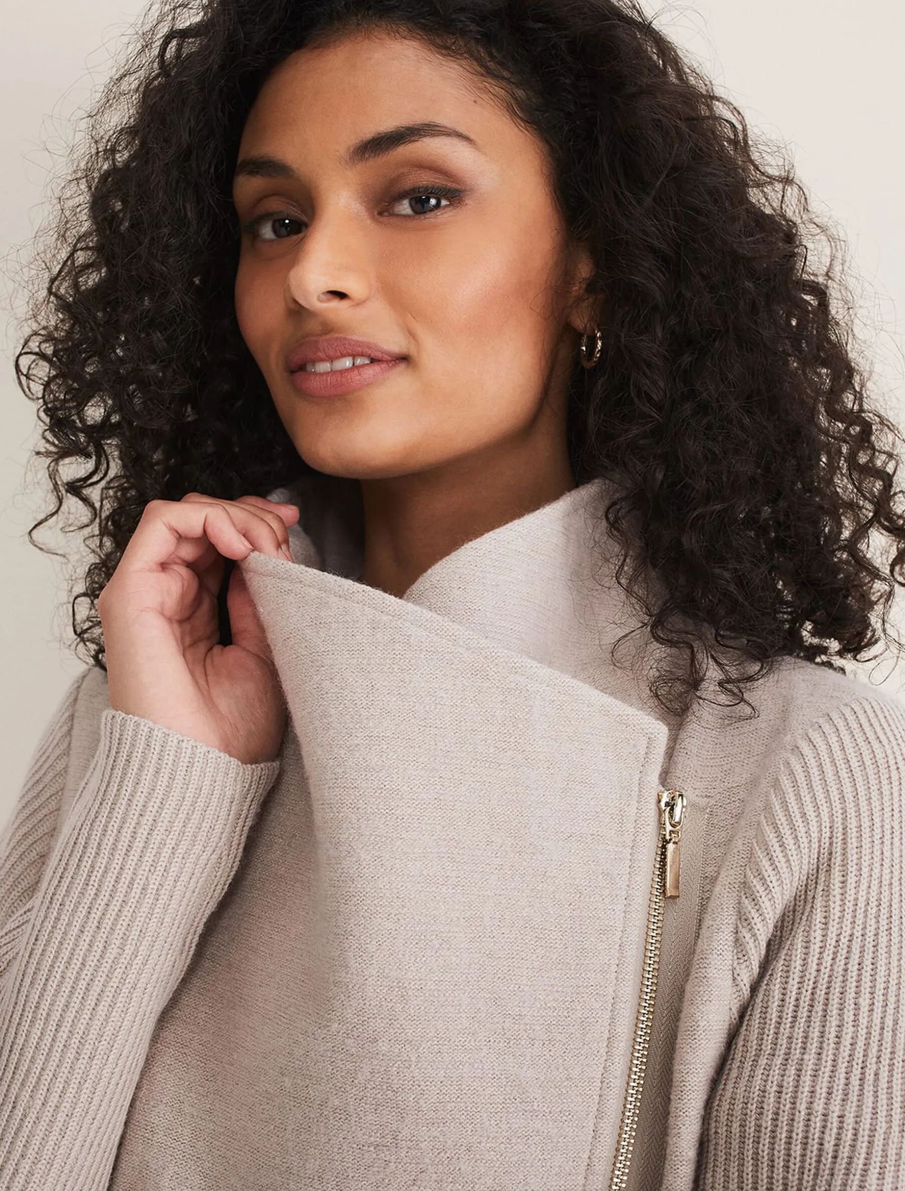 Byanca Zip Knit Coat