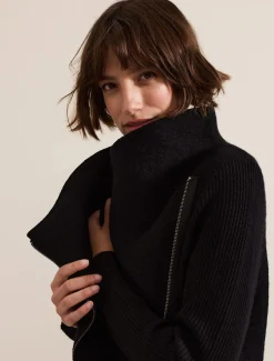 Byanca Zip Knit Coat