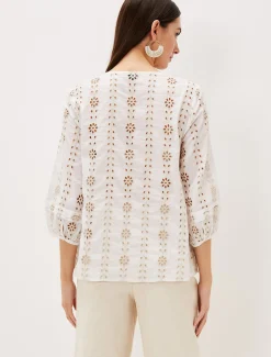 Caela Broderie Blouse