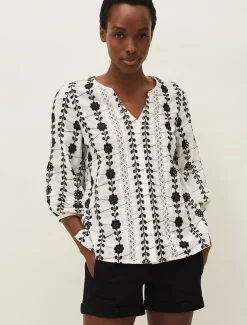 Caela Broderie Blouse