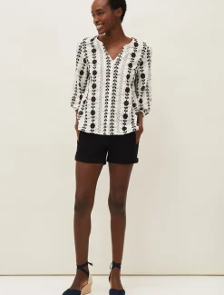 Caela Broderie Blouse