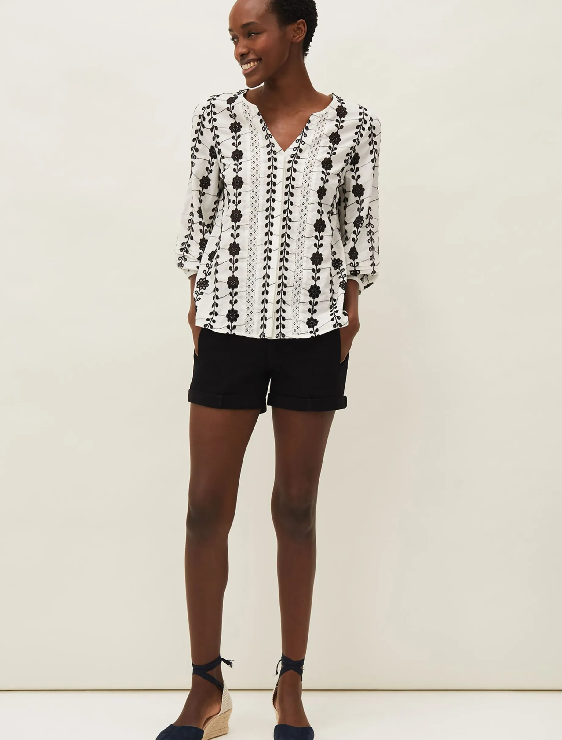 Caela Broderie Blouse