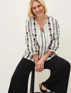 Caela Broderie Blouse
