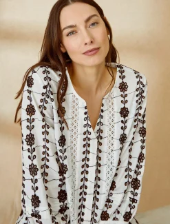 Caela Broderie Blouse