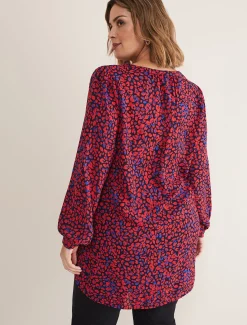 Caelen Printed Tunic Blouse