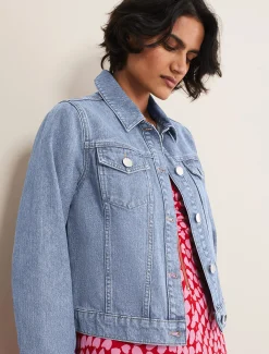 Caitlin Cropped Denim Jacket