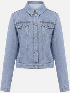 Caitlin Cropped Denim Jacket
