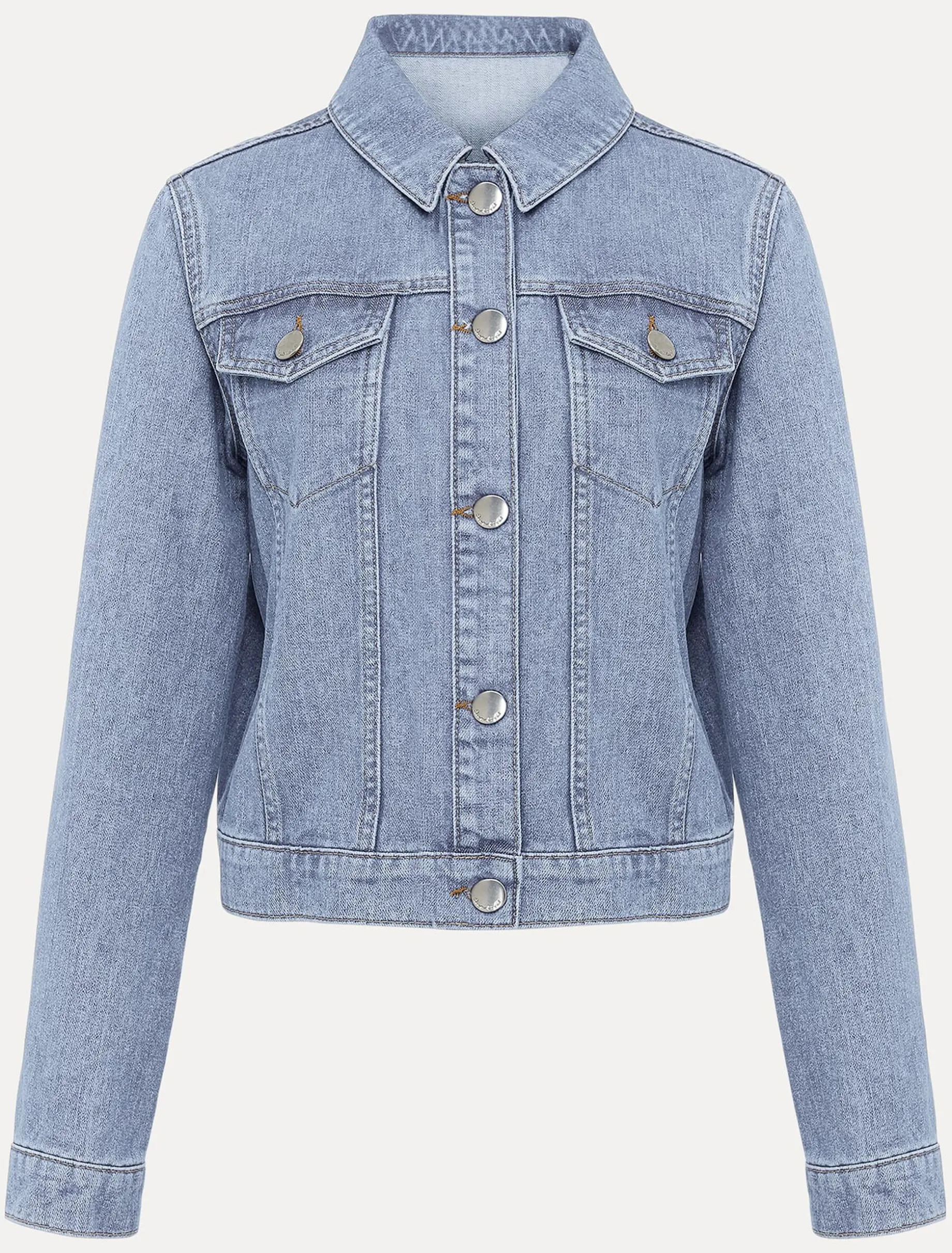 Caitlin Cropped Denim Jacket