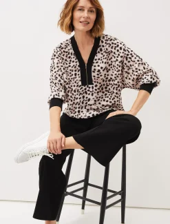 Calla Leopard Print Blouse