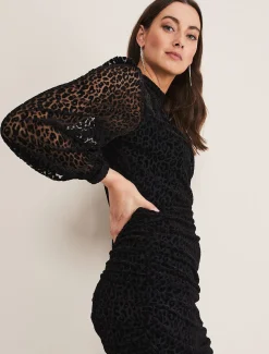 Capriana Leopard Burnout Dress