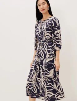 Carley Print Jersey Midi Dress