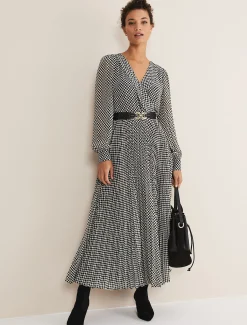 Carmen Checked Midaxi Dress