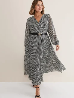 Carmen Checked Midaxi Dress