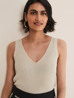 Caryl Ribbed Vest Top