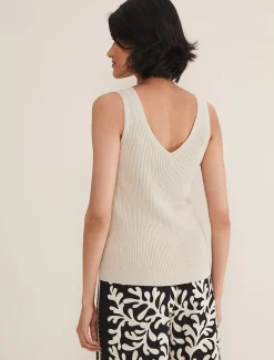 Caryl Ribbed Vest Top