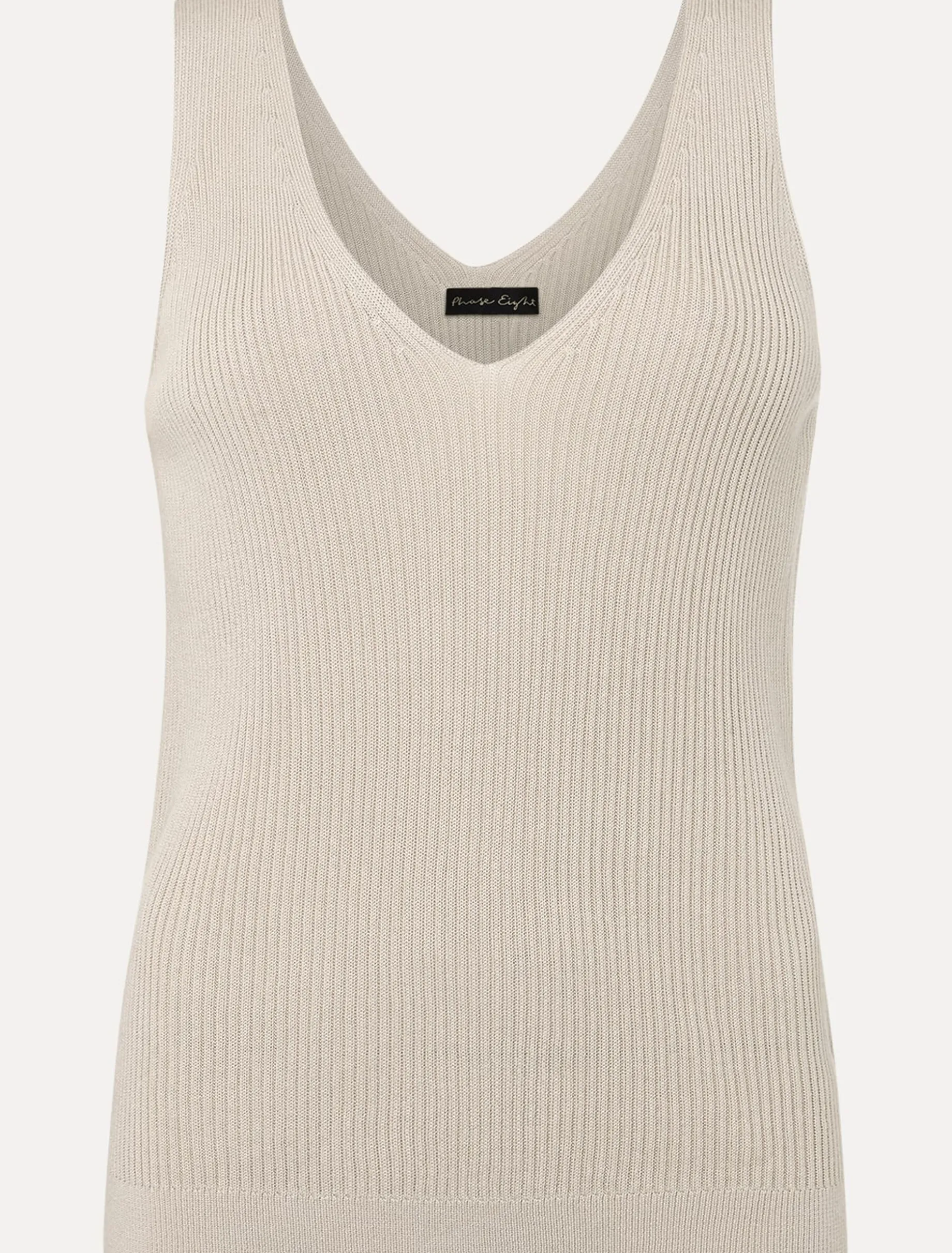 Caryl Ribbed Vest Top