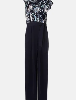 Casey Floral Bodice Tapered Jumpsuit