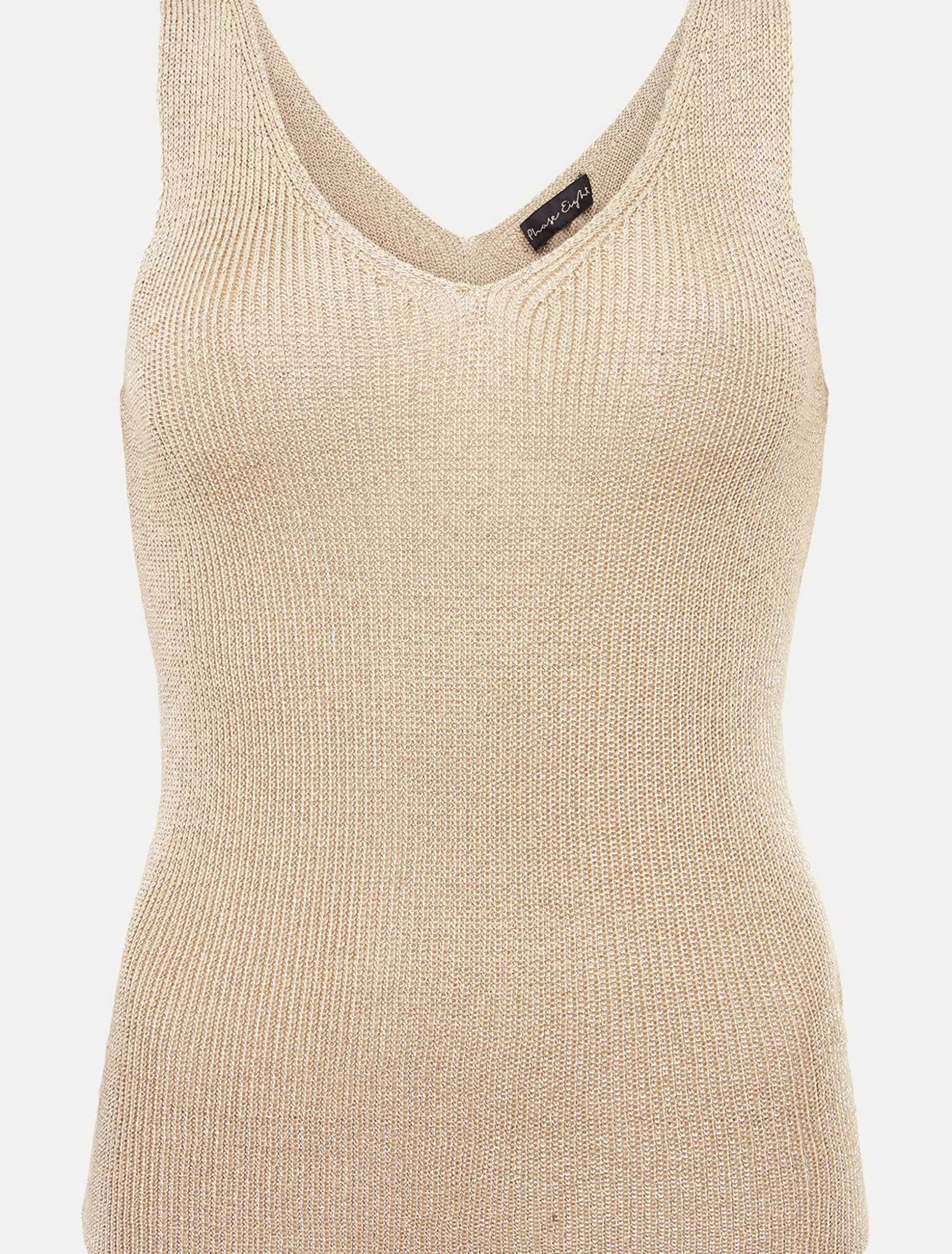 Cassia Metallic Knitted Vest