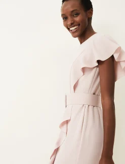 Cassie Frill Belted Dress