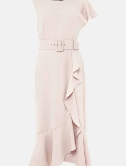 Cassie Frill Belted Dress