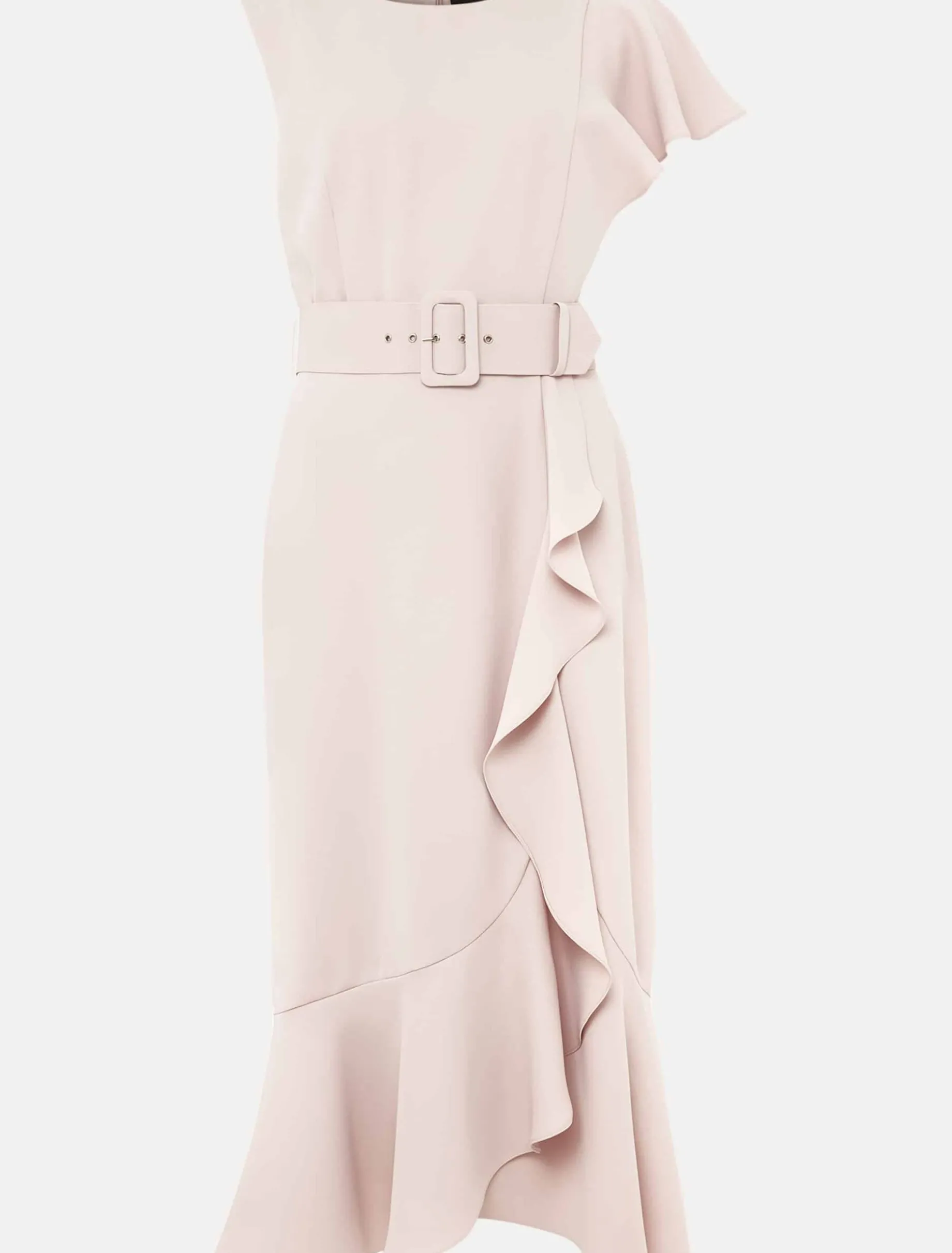 Cassie Frill Belted Dress