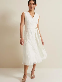 Caterina Embroidered Flared Wedding Dress