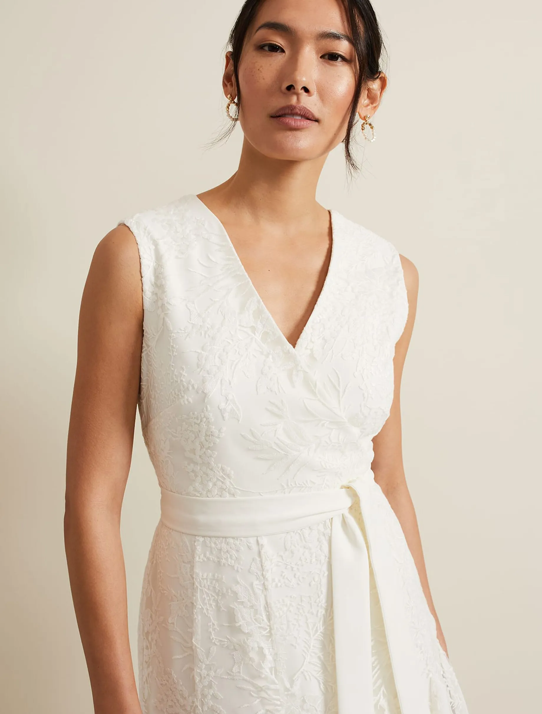 Caterina Embroidered Flared Wedding Dress