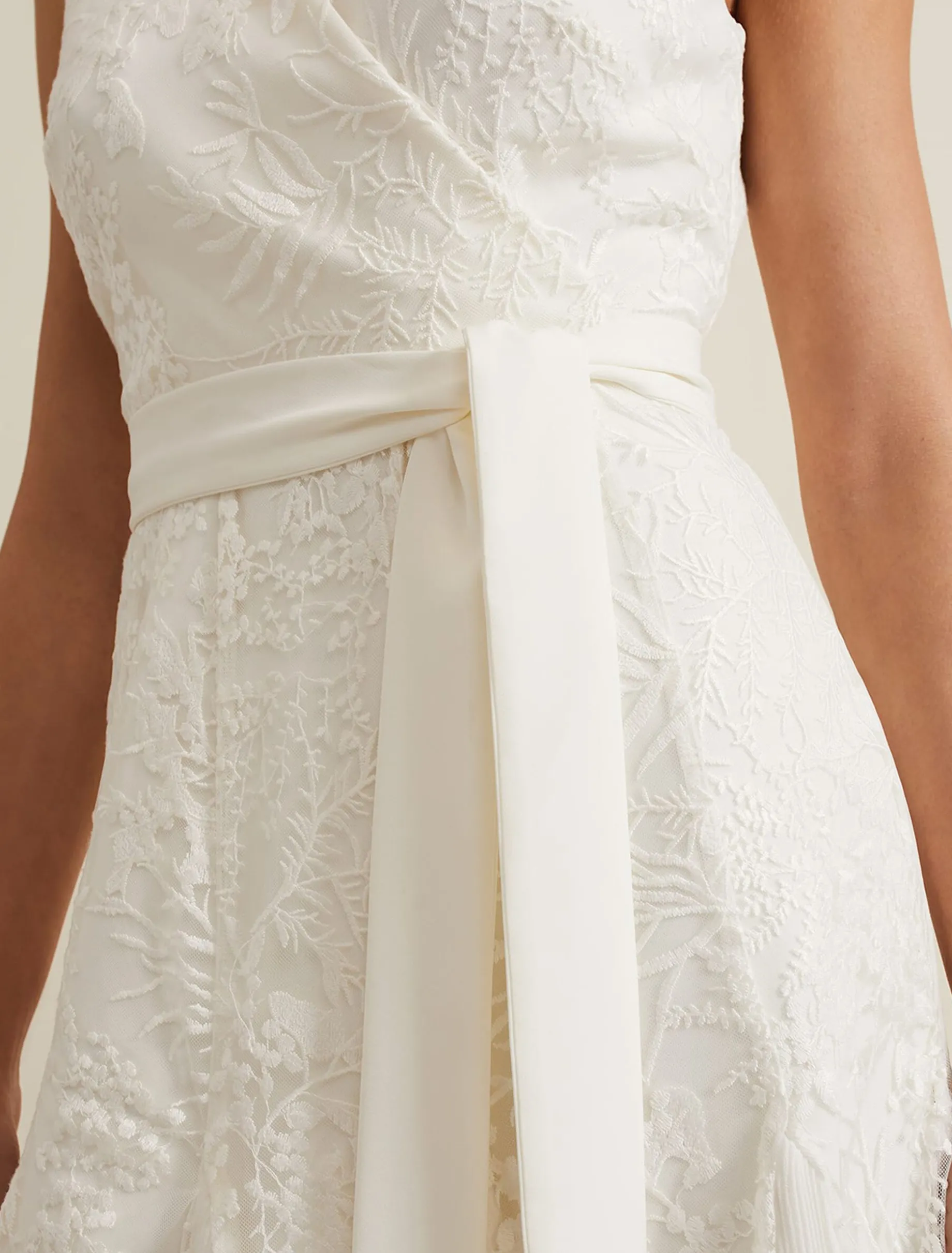 Caterina Embroidered Flared Wedding Dress
