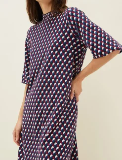 Cathye Geometric Print Tunic Dress