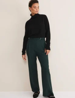Catira Crepe Wide Leg Trousers