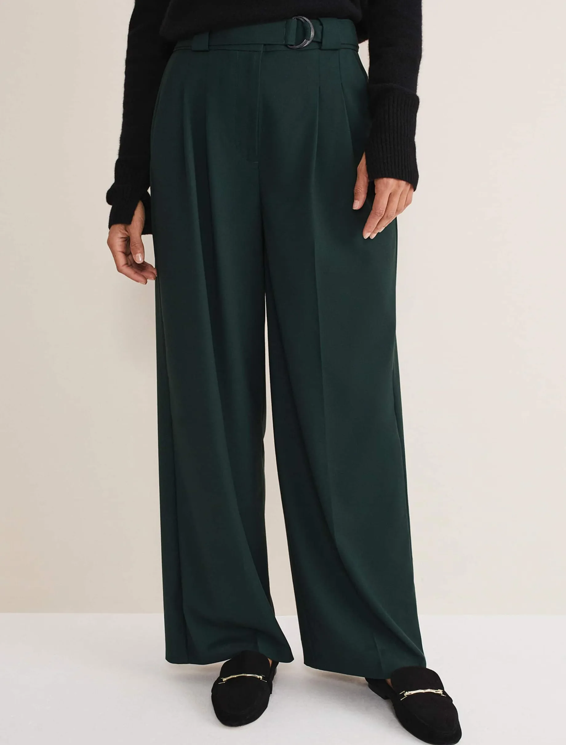 Catira Crepe Wide Leg Trousers