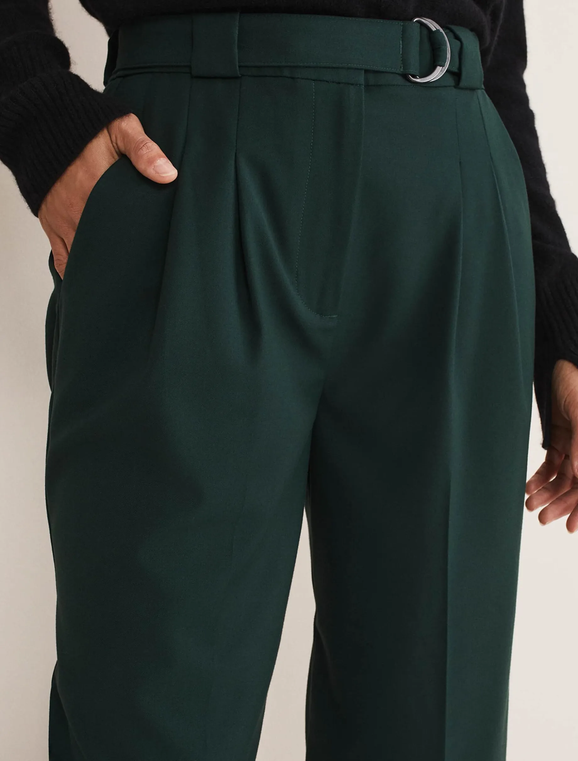 Catira Crepe Wide Leg Trousers