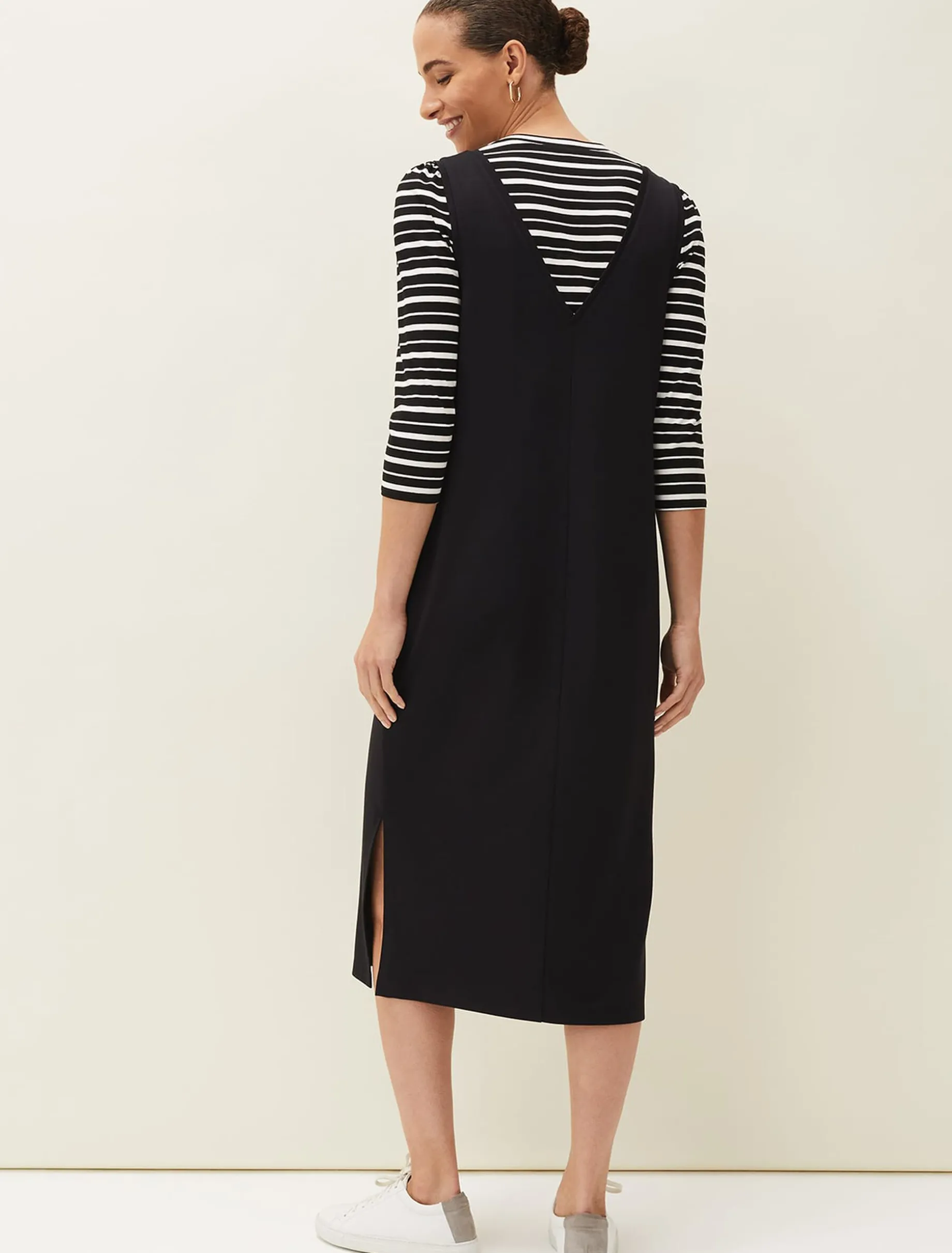 Catya Two Piece Stripe Top And Dress