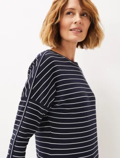 Cecile Stripe Midi Jersey Dress