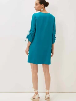 Ceiara Ruched Sleeve Tunic Dress