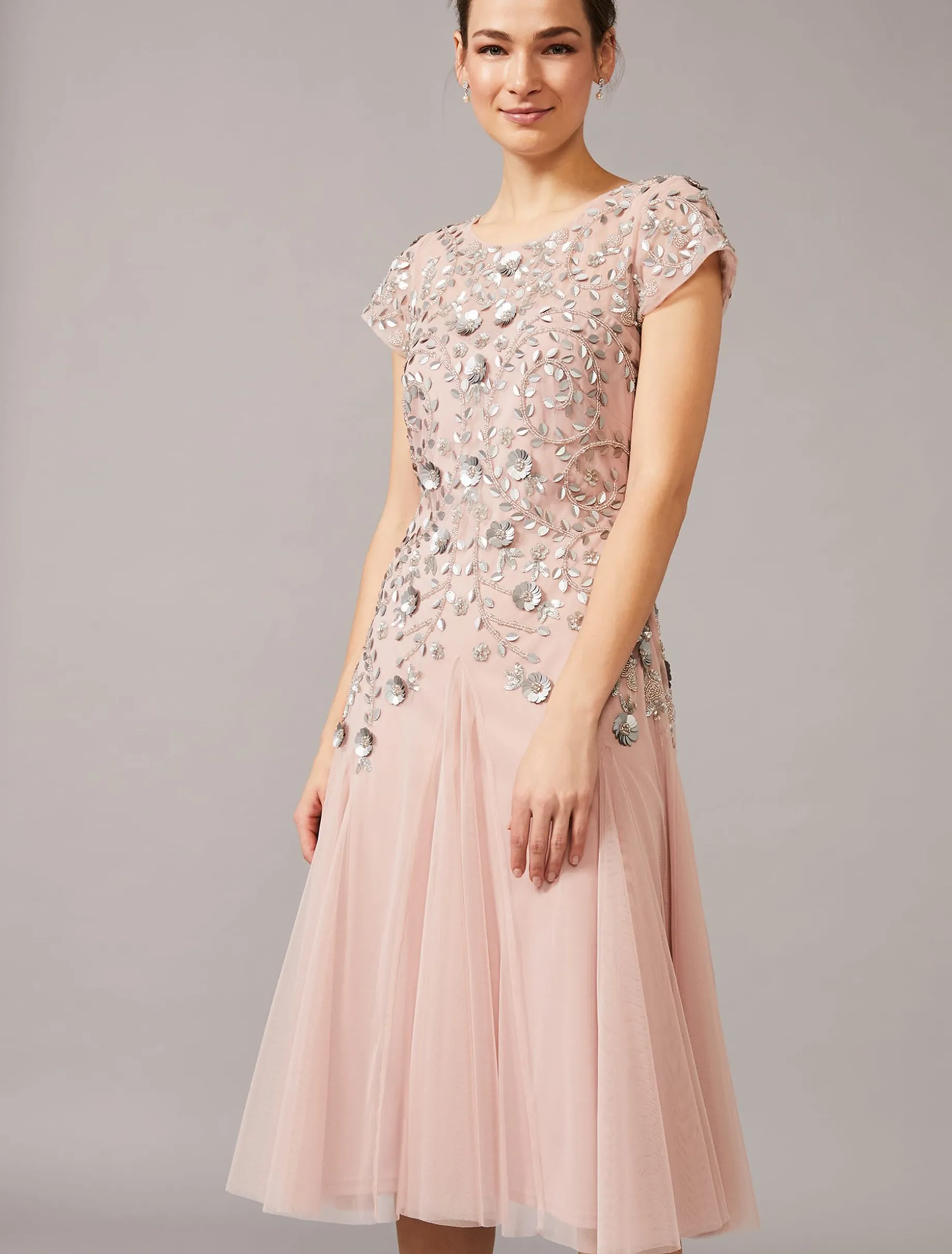 Celia Embellished Tulle Dress