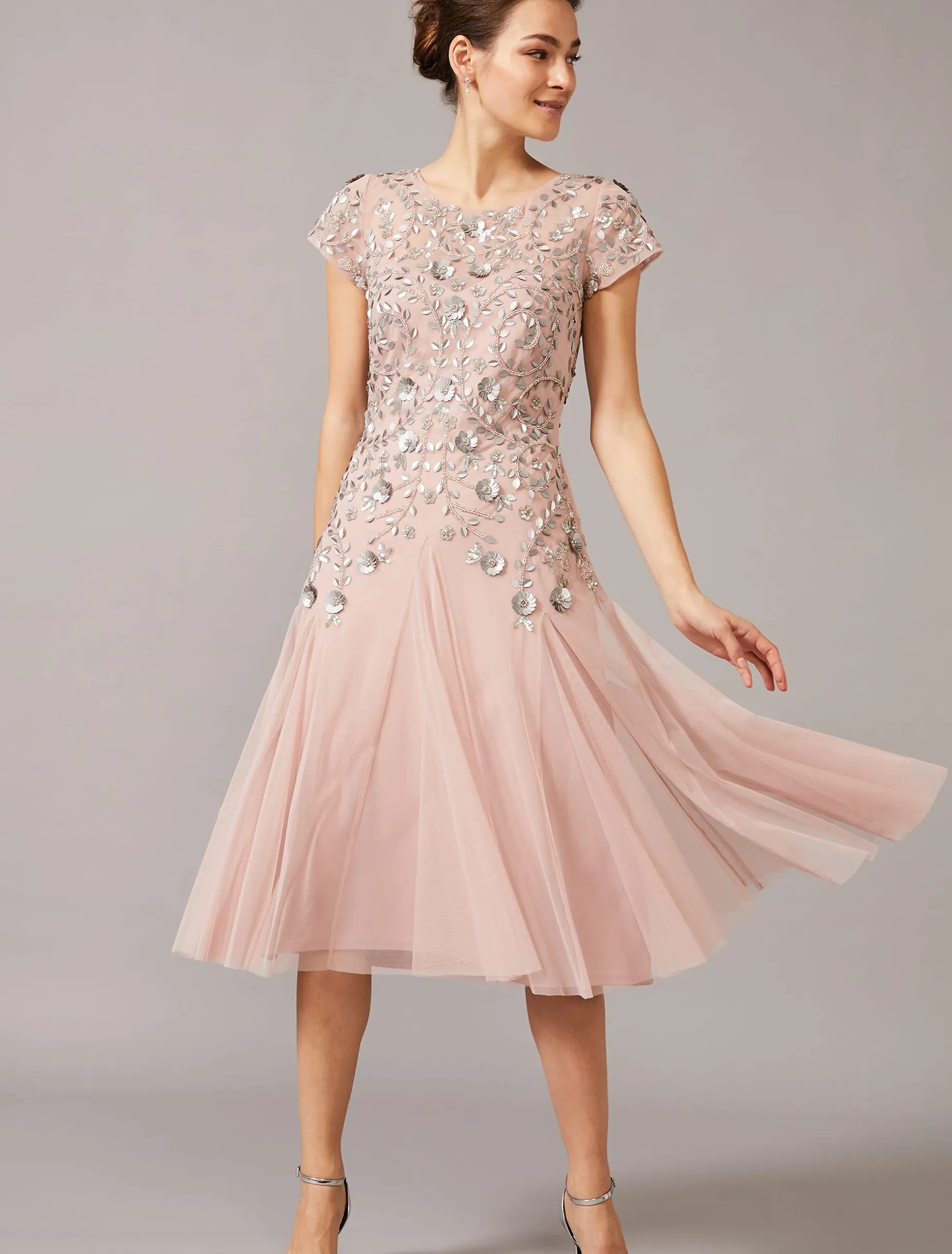 Celia Embellished Tulle Dress